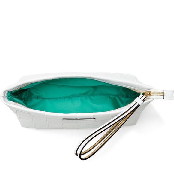 NEW VS | White Woven Cosmetics Pouch - Picture 2 of 2